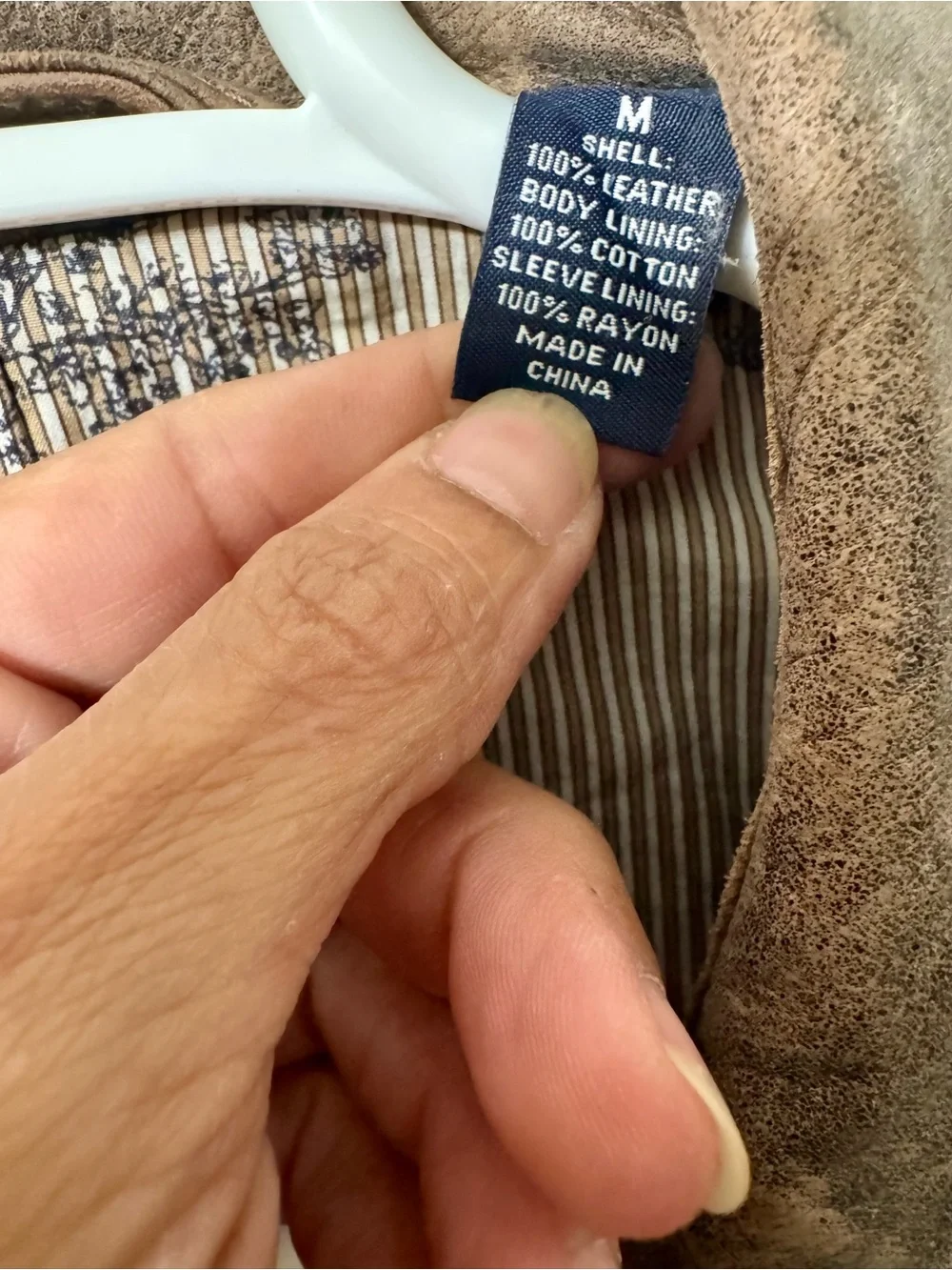 Tommy Bahama Brown Leather Sport Coat